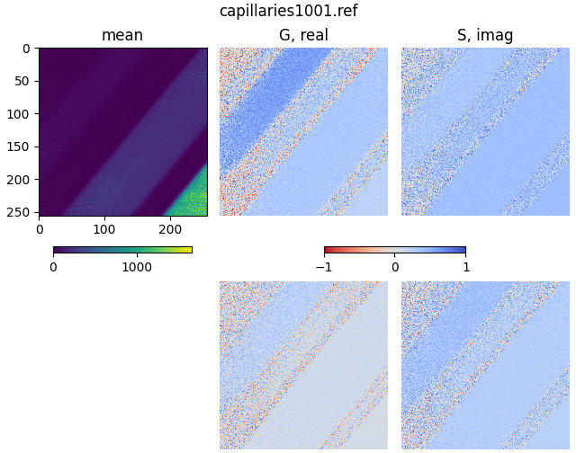 capillaries1001.ref, mean, G, real, S, imag