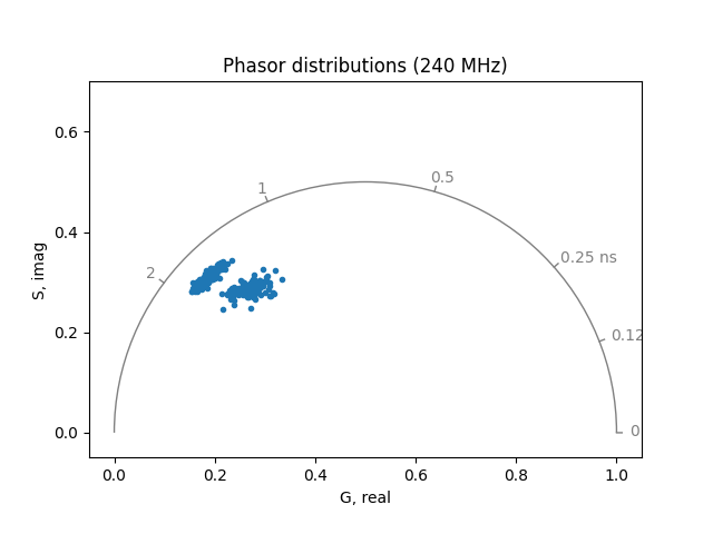 Phasor distributions (240 MHz)